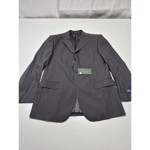 Zanieri Blazer Mens 42R Gray 100% Wool Reda Made In Italy Sport Coat Jacket